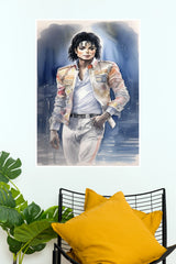 Michael Jackson Watercolor Art Poster (Music Posters)