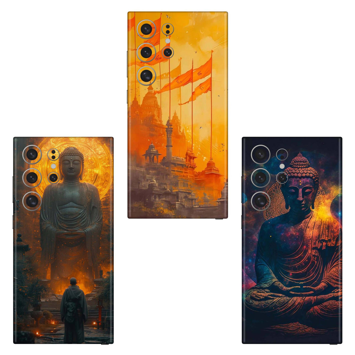 Combo 347 Mobile Skin Pack Of 3 Combo