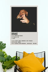 Drake Minimalist Music Artist Fine Art Poster (Music Posters)