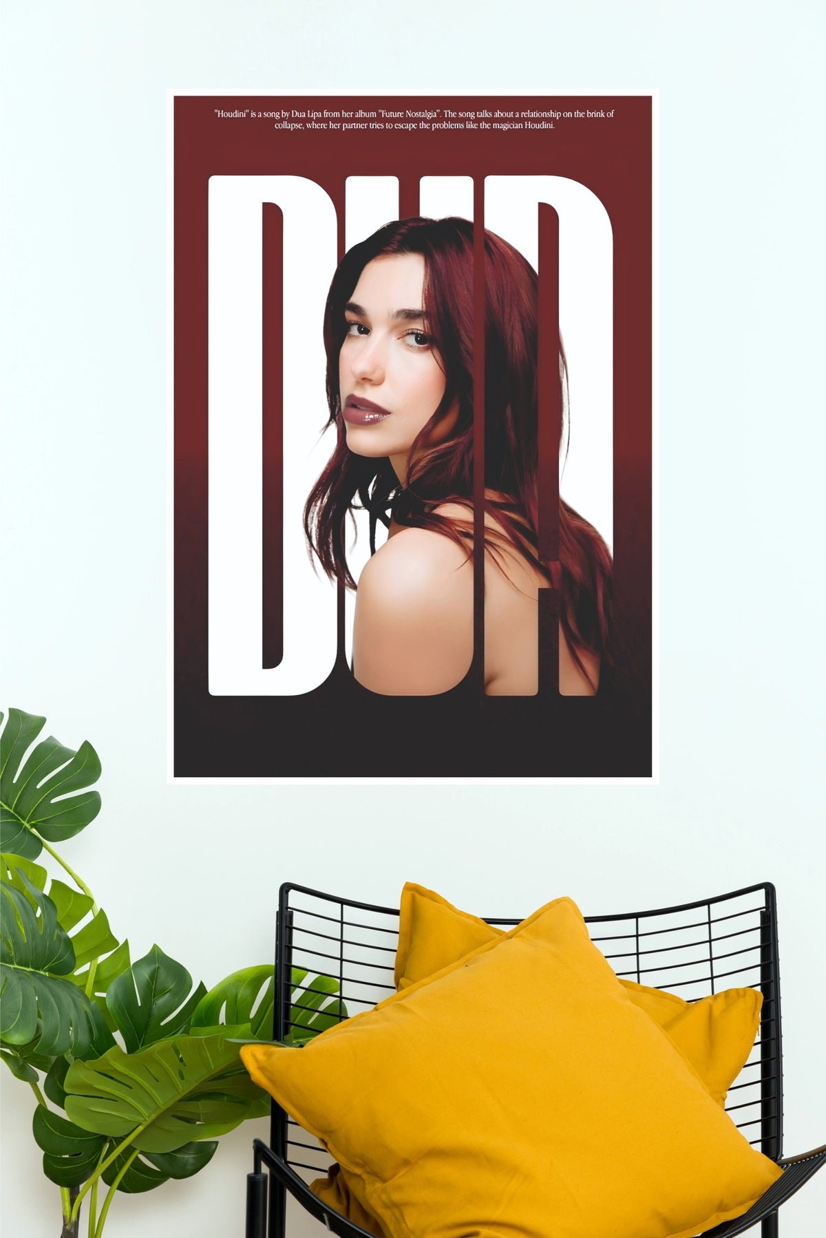 Dua Lipa Houdini Fine Art Poster (Music Posters)