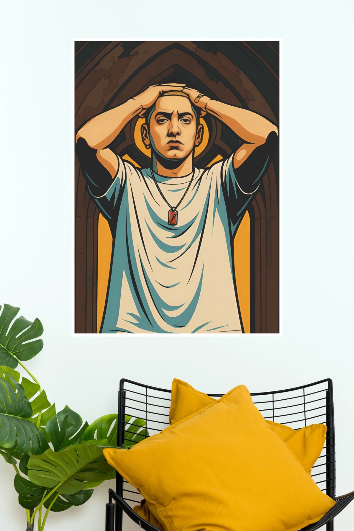 Eminem Illustrated Rap Legend Fine Art Poster (Music Posters)