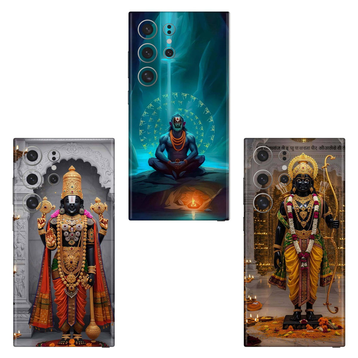 Combo 348 Mobile Skin Pack Of 3 Combo
