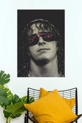 Bret Hart Hitman Sunglasses Vintage Fine Art Poster (Music Posters)