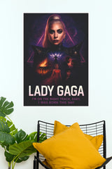Lady Gaga Inspirational Quote Music Art Poster (Music Posters)