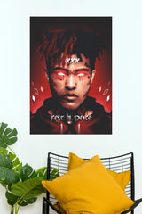 XXXTentacion Rest in Peace Memorial Art Poster  (Music Posters)