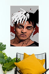 XXXTentacion Split Hair Graphic Art Poster (Music Posters)