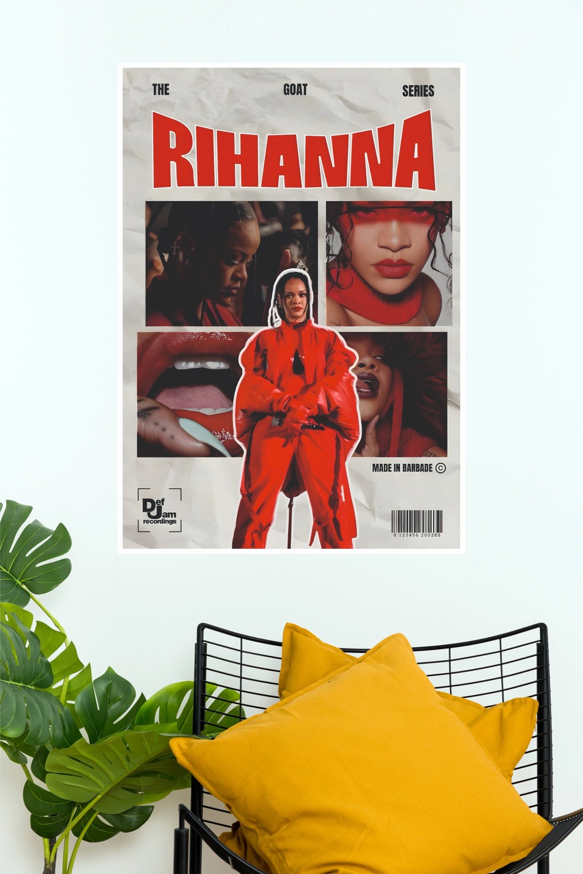 Rihanna The GOAT Series Collage Art Poster(Music Posters)