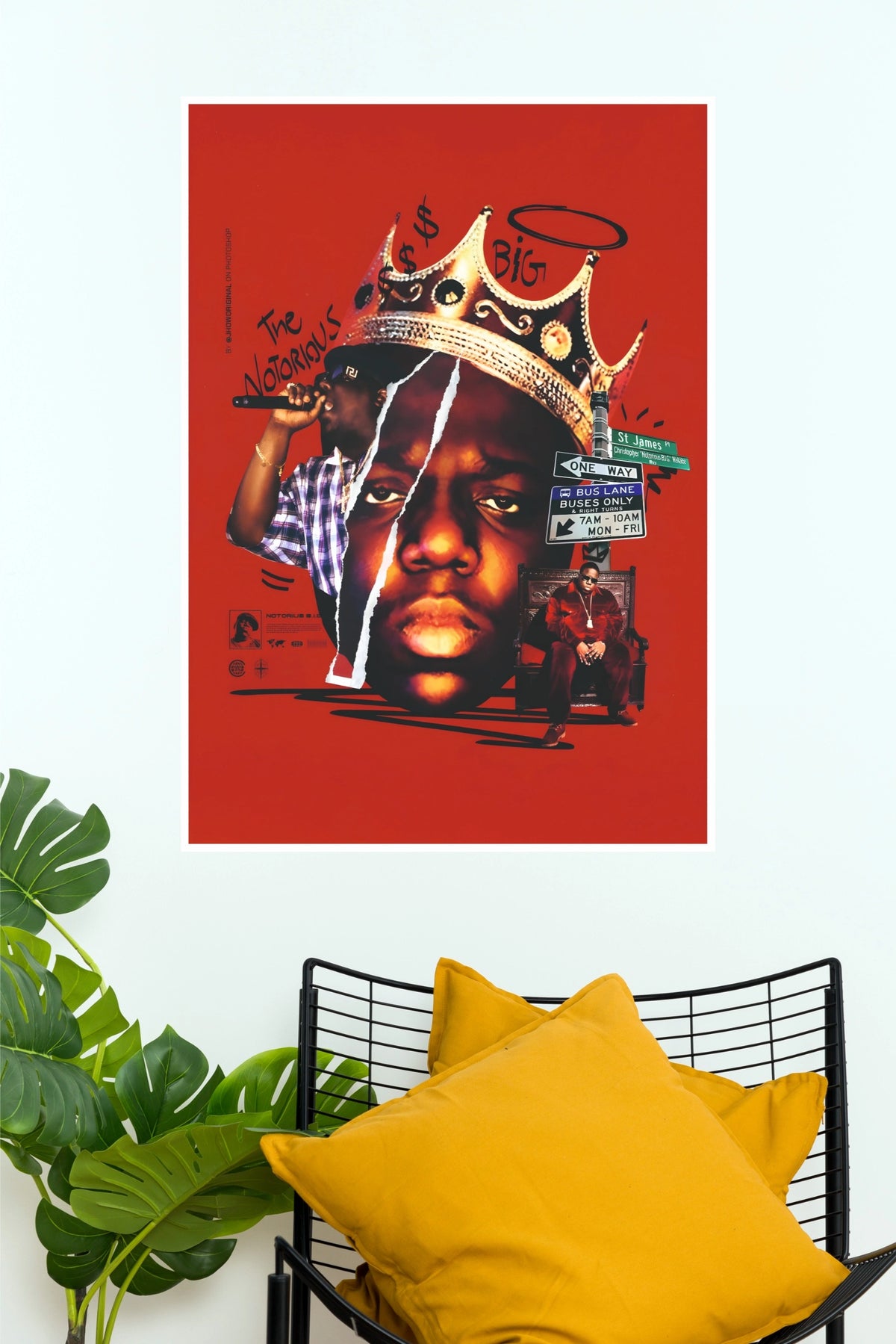 The Notorious B.I.G. King Crown Collage Music Poster (Music Posters)
