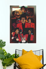 The Weeknd After Hours Red Suit Collage Music Poster (Music Posters)