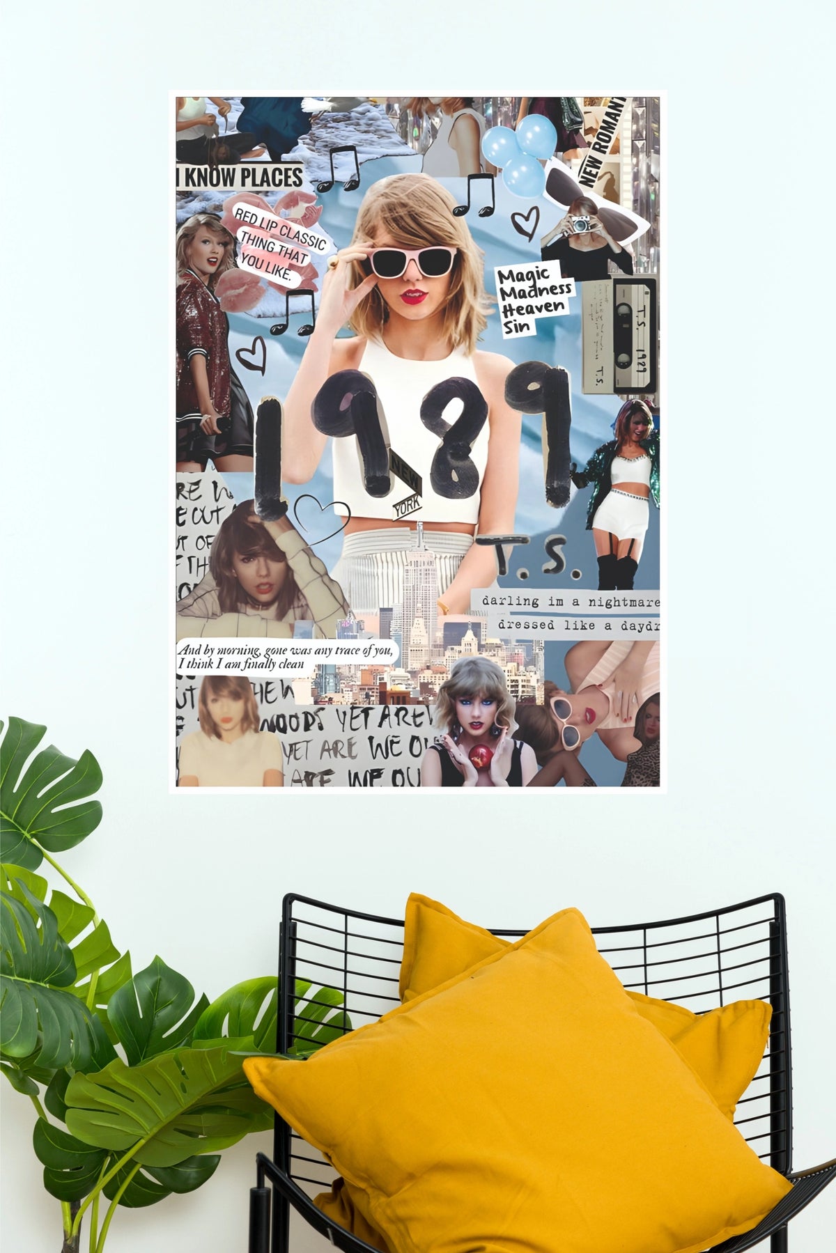 Taylor Swift 1989 Album Era Collage Music Poster (Music Posters)