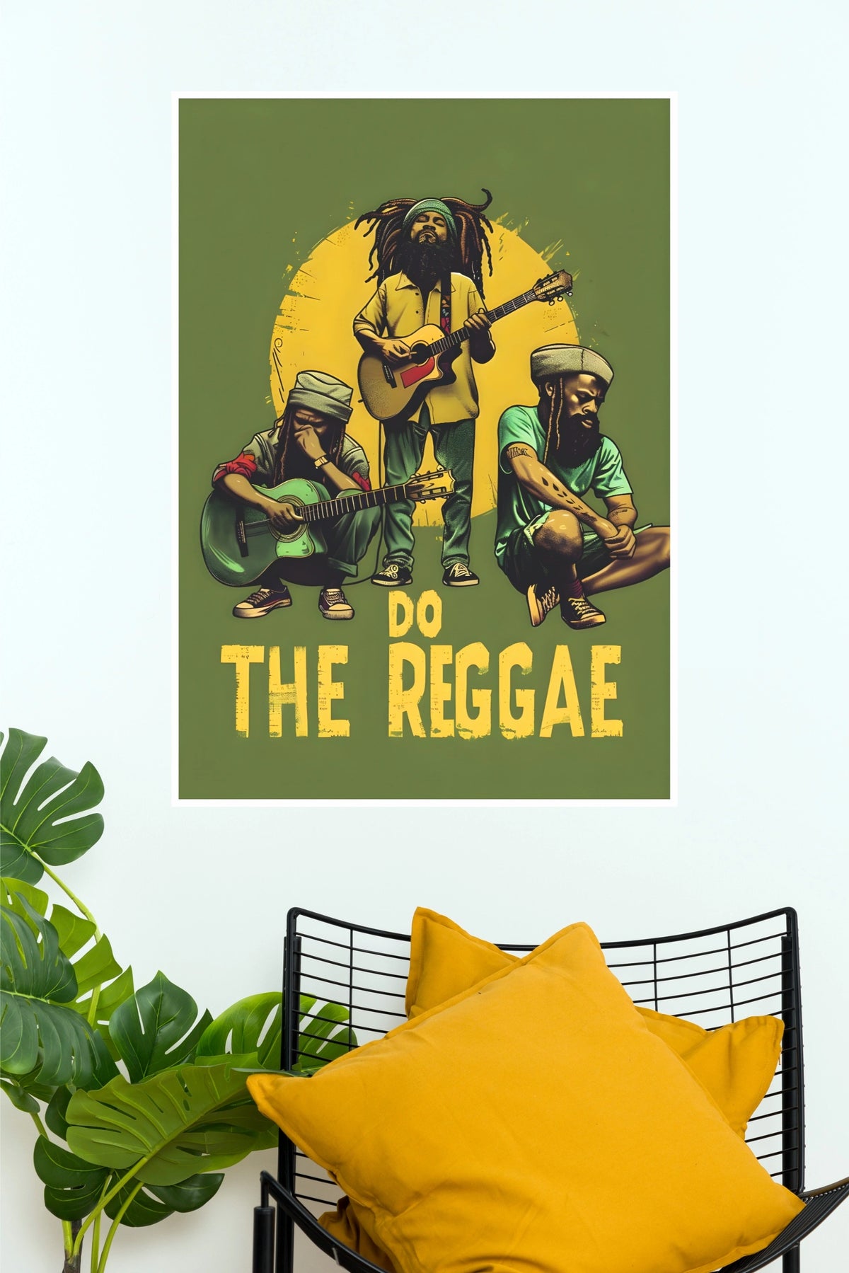Do The Reggae Guitar Players Vintage Music Poster (Music Posters)