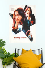 Dua Lipa Training Season Red Star Collage Music Poster (Music Posters)