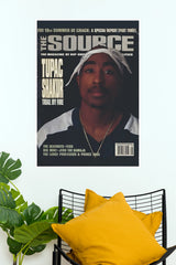 Tupac Shakur The Source Magazine Cover Trial By Fire Music Poster (Music Posters)