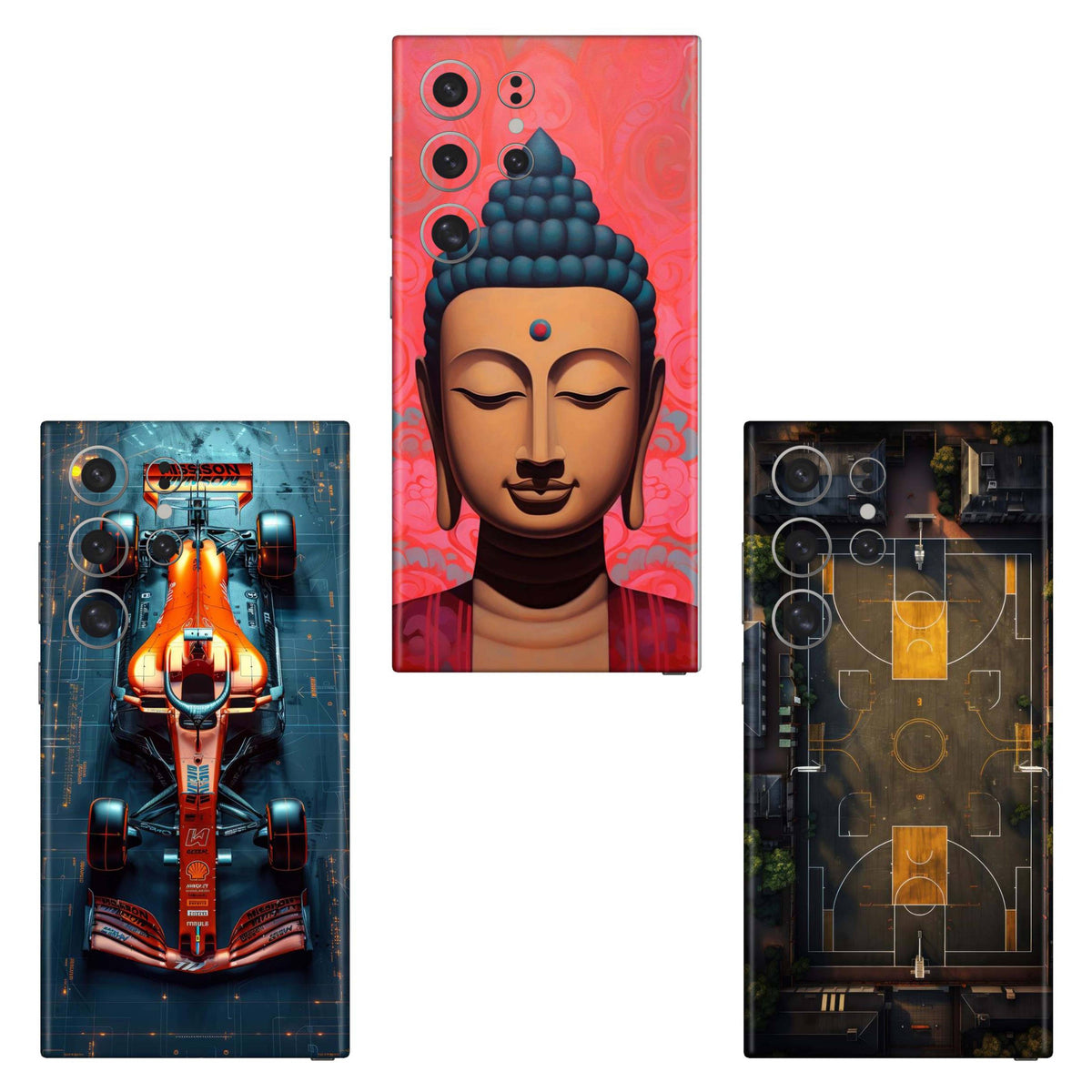 Combo 358 Mobile Skin Pack Of 3 Combo