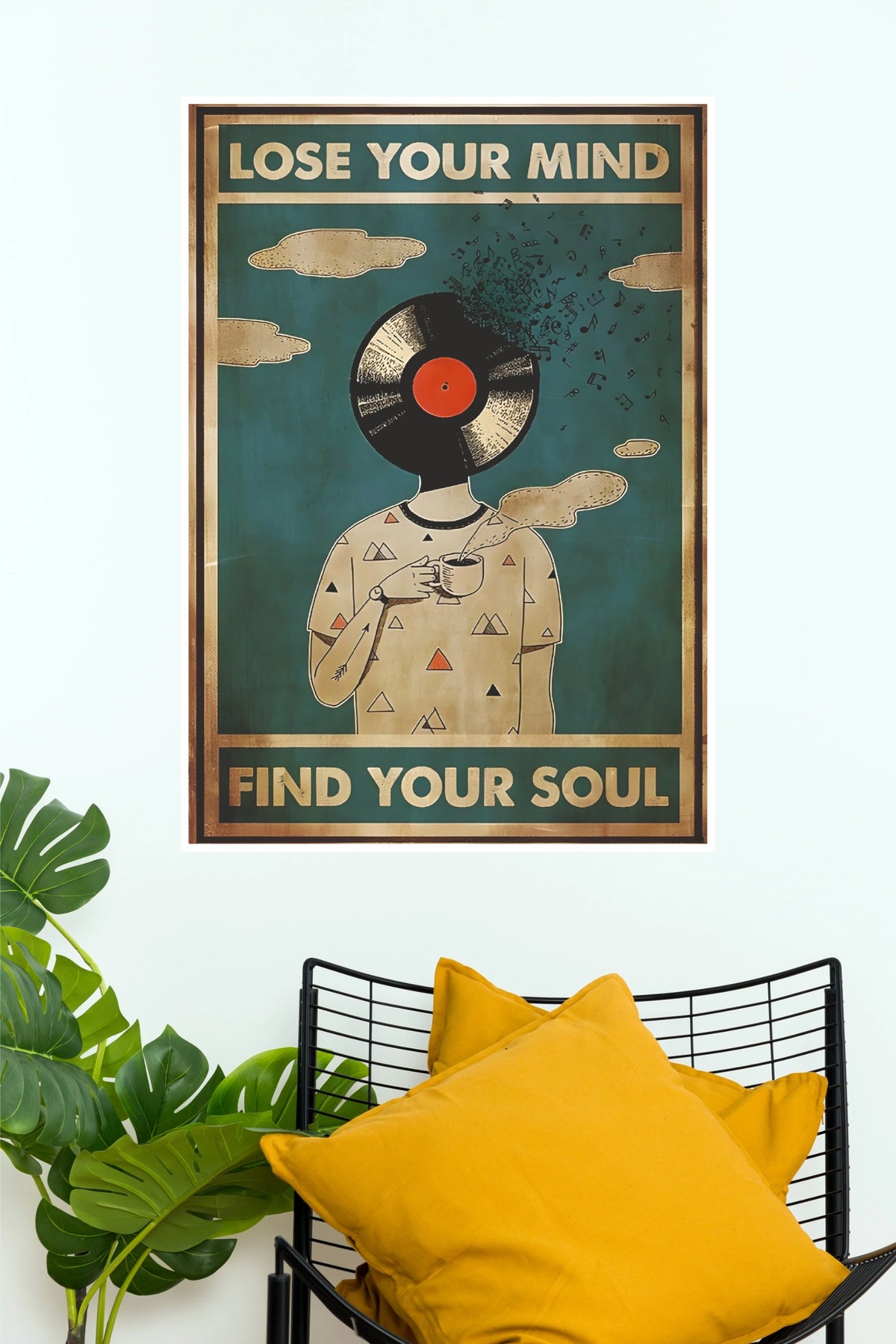 Lose Your Mind Find Your Soul Vinyl Record Surreal Art Music Poster (Music Posters)
