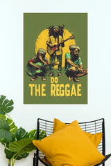 Do The Reggae Vintage Style Acoustic Guitar Musicians Music Poster (Music Posters)