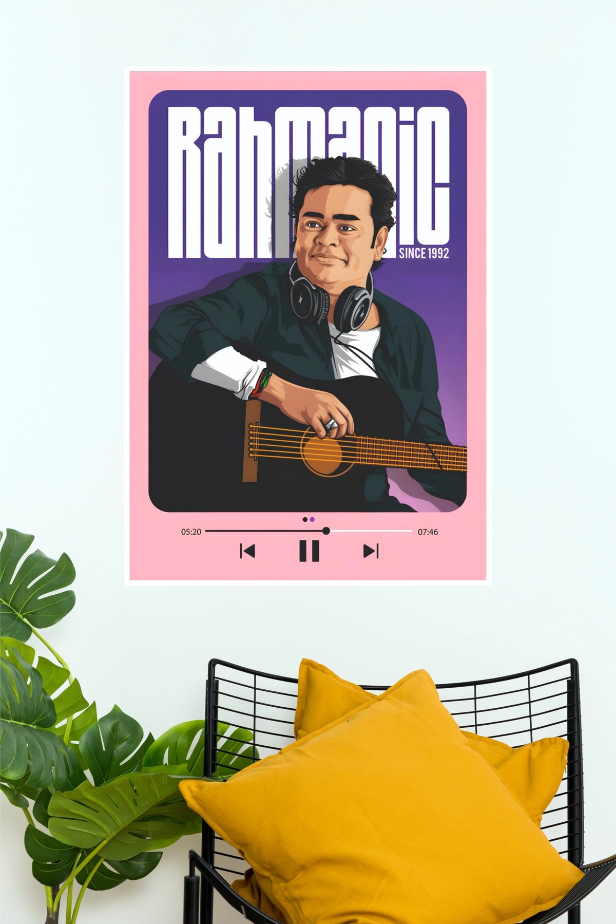 AR Rahman Rahmagic Since 1992 Music Player Design Music Poster (Music Posters)