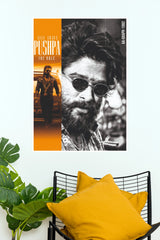 Allu Arjun Pushpa The Rule Halftone Art Poster (Powerful Men Posters)