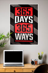 365 Days 365 Ways Poster | Gym and Motivational Quotes Posters