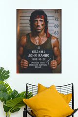 John Rambo Legacy of Power Mugshot Art Poster (Powerful Men Posters)