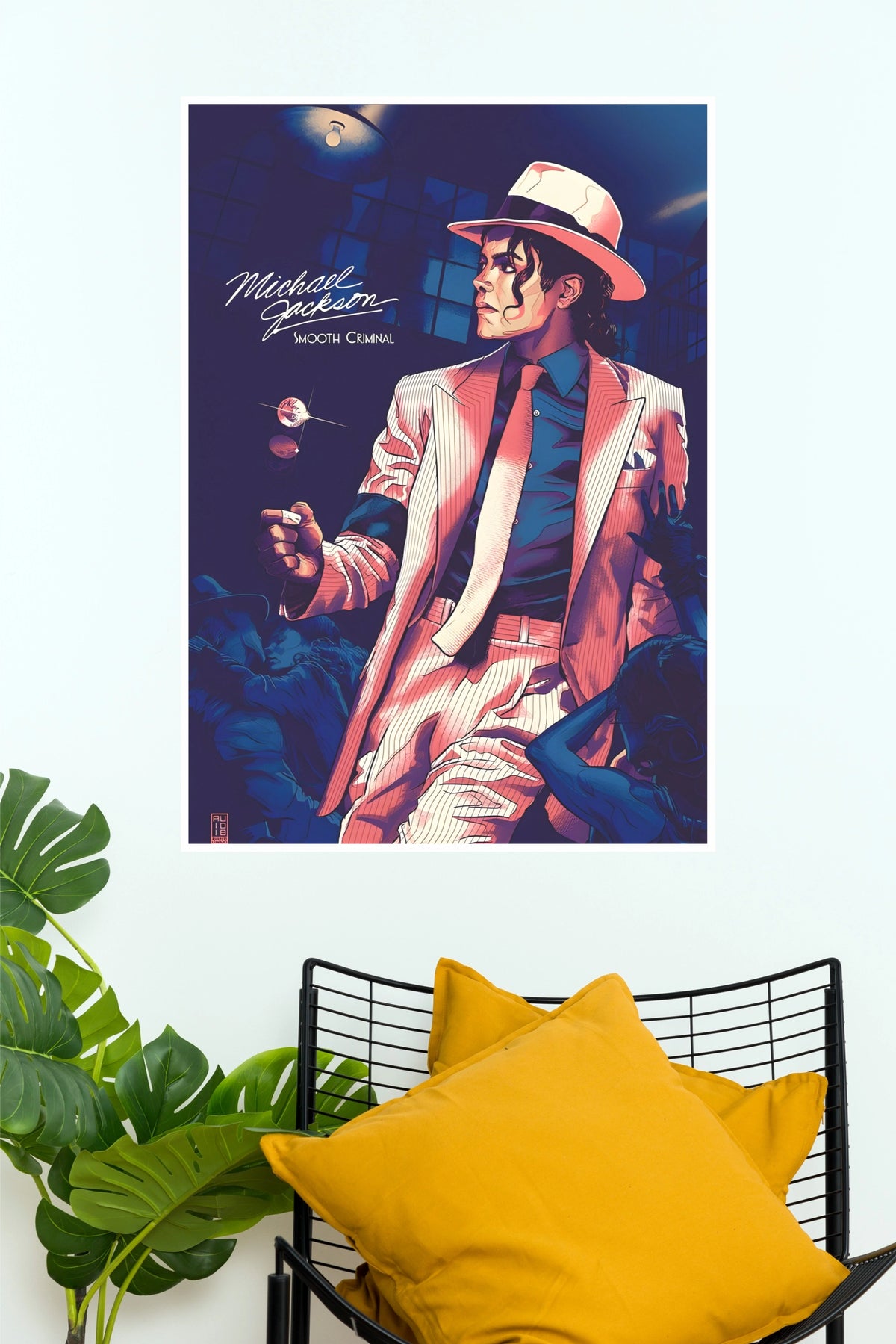 Michael Jackson Smooth Criminal Art Poster (Powerful Men Posters)