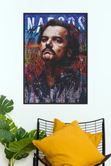 Narcos Pablo Escobar Art Poster    (Powerful Men Posters)