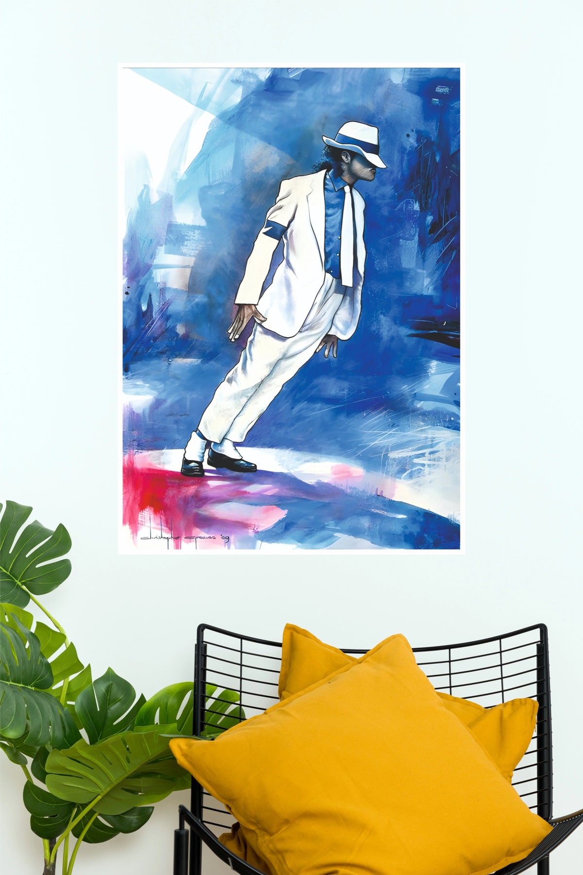 Michael Jackson Smooth Criminal Anti-Gravity Art Poster  (Powerful Men Posters)