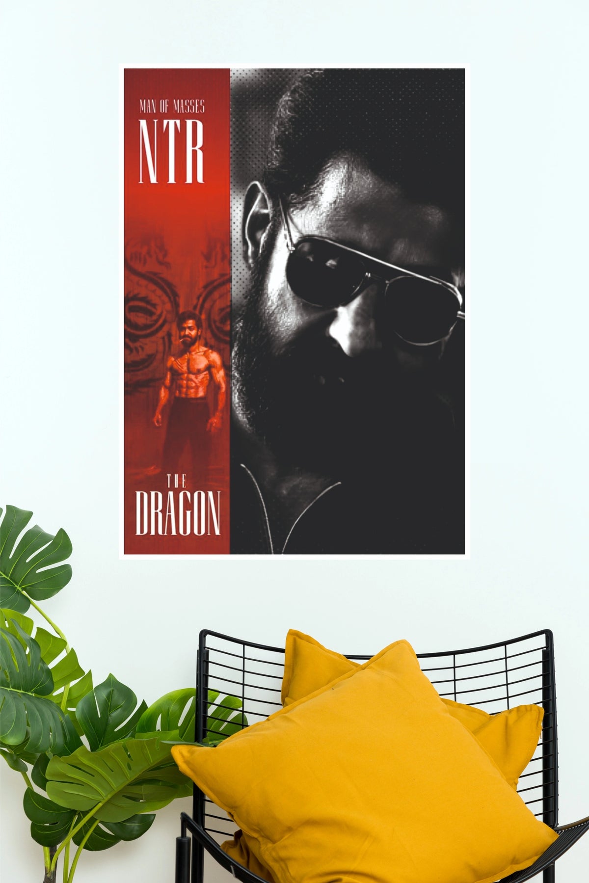 Man of Masses NTR The Dragon Art Poster     (Powerful Men Posters)