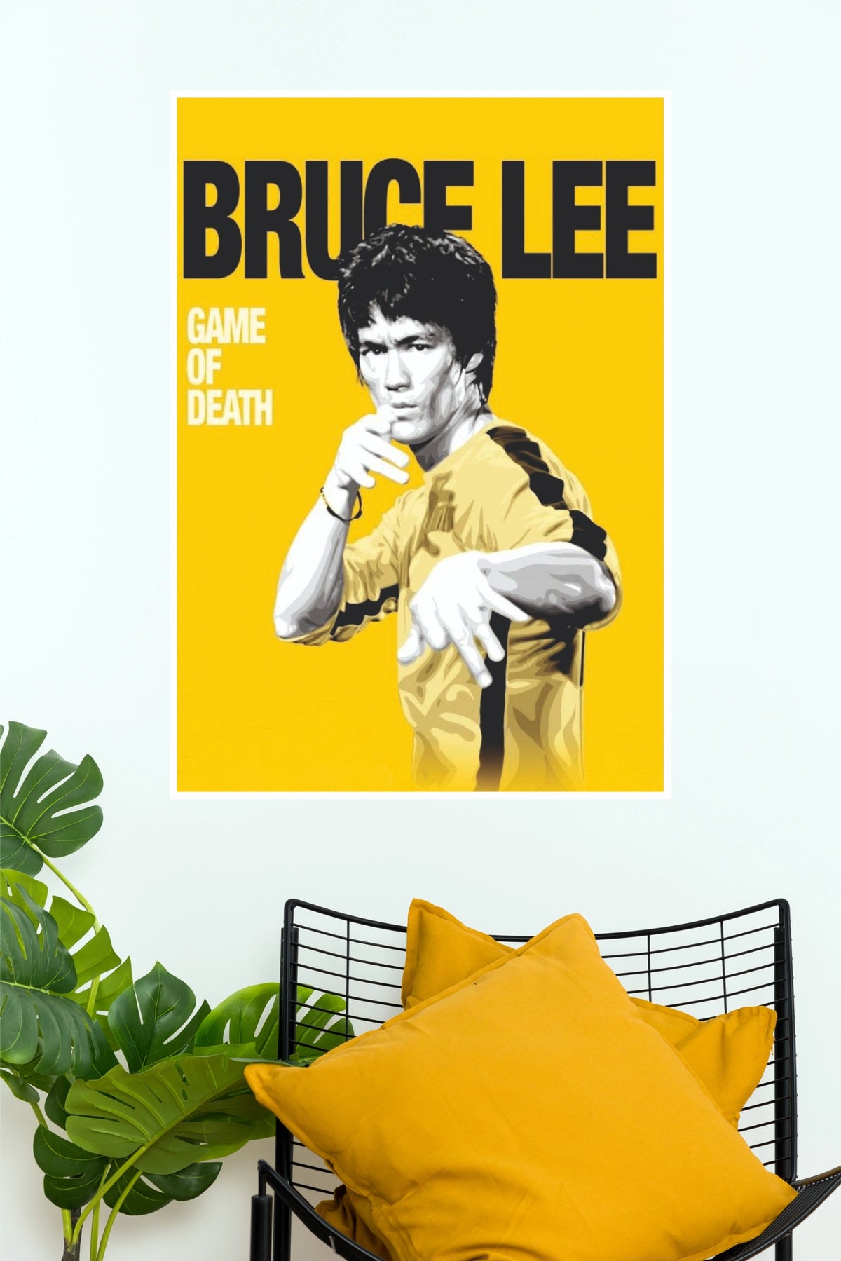 Bruce Lee Game of Death Art Poster   (Powerful Men Posters)