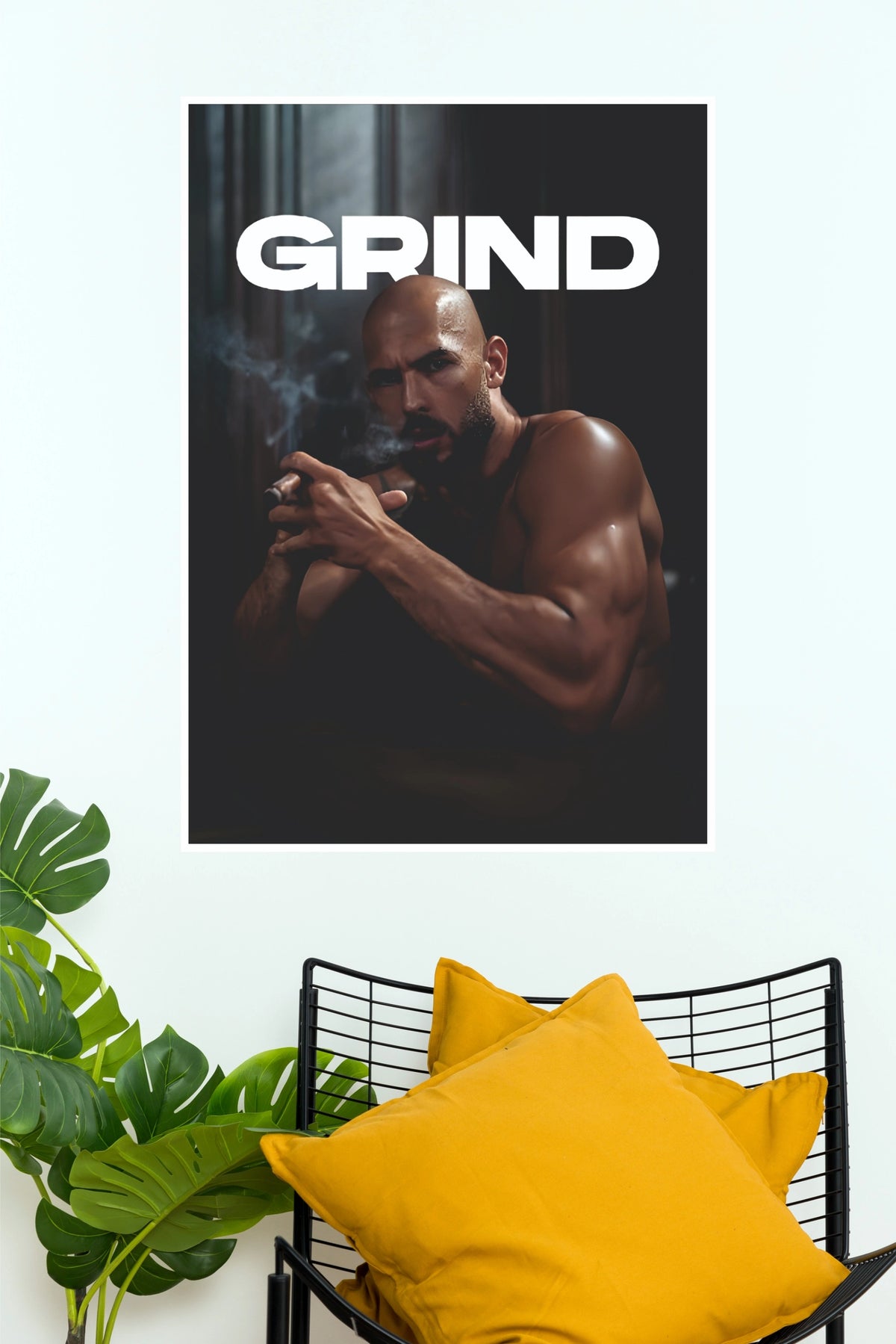 Grind Hustle Art Poster  (Powerful Men Posters)