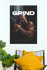 Grind Hustle Art Poster  (Powerful Men Posters)