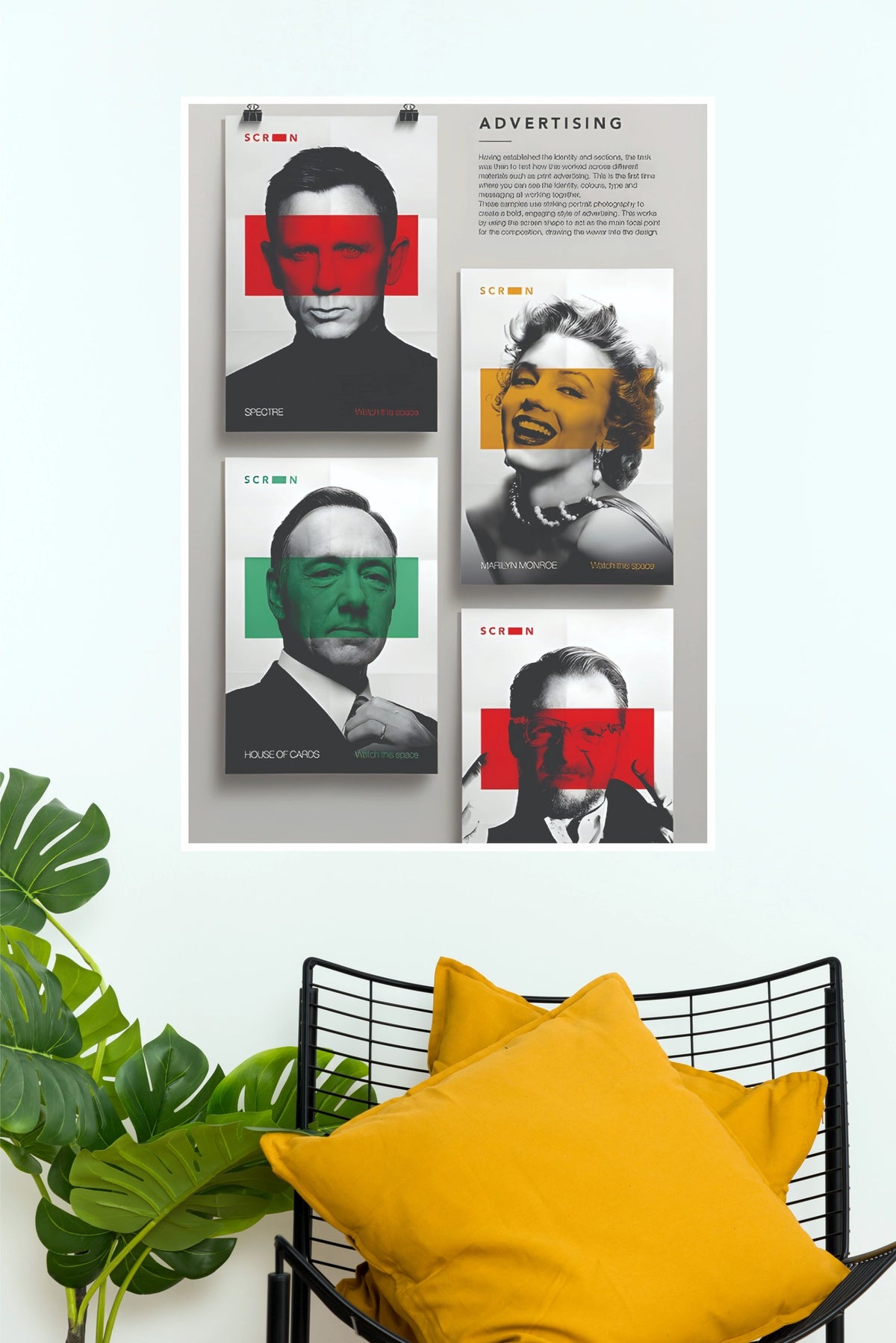 Advertising Icons Multi-Panel Art Poster  (Powerful Men Posters)