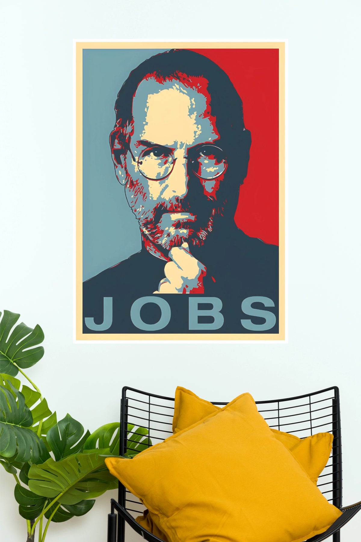 Steve Jobs Hope Style Entrepreneur Art Poster  (Powerful Men Posters)