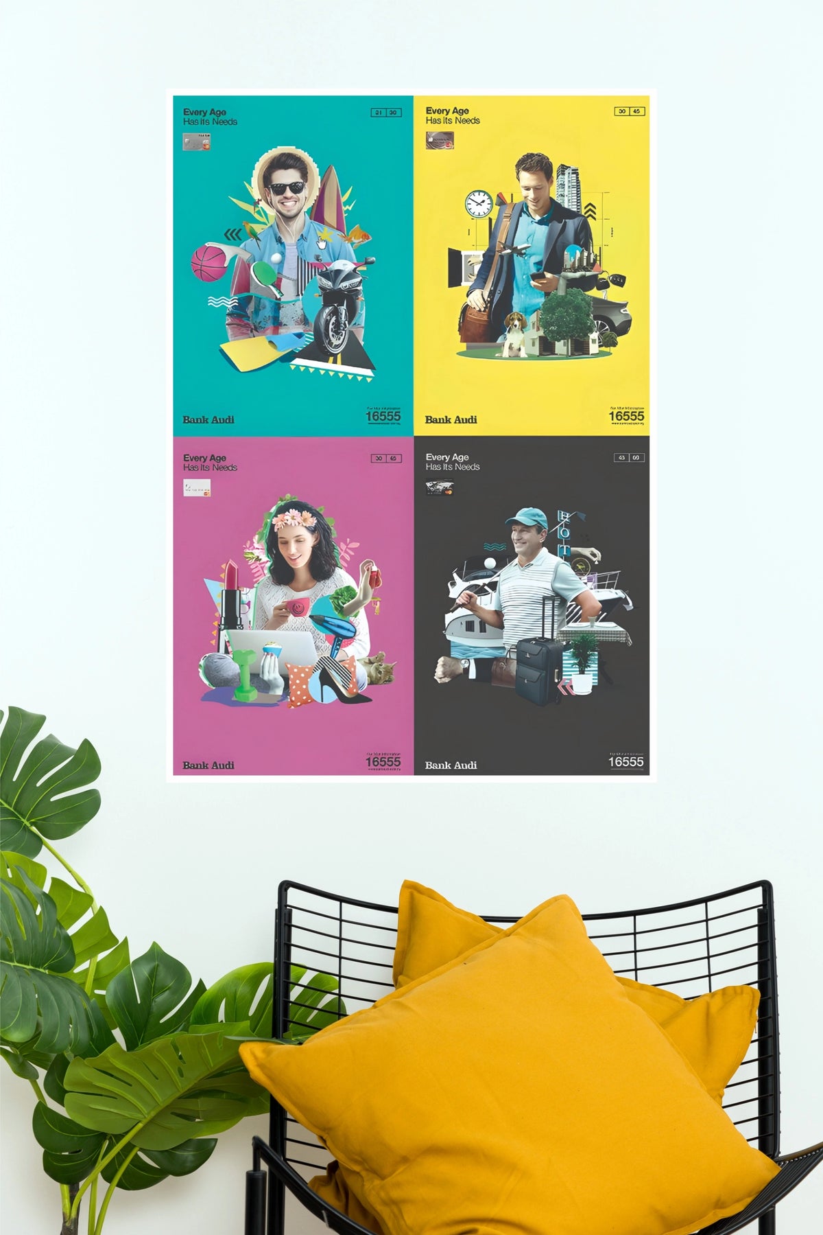 Urban Empire Multilingual Multi-Panel Art Poster  (Powerful Men Posters)