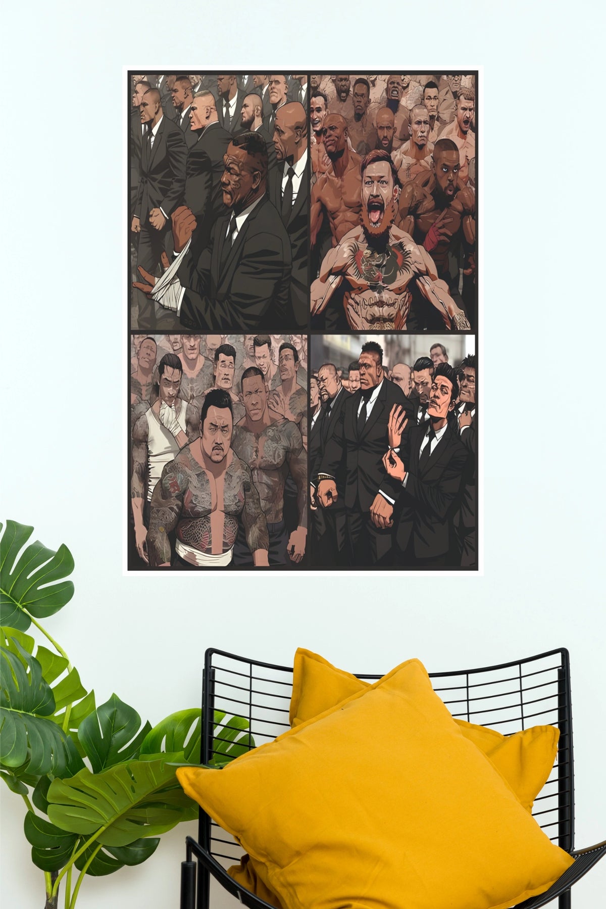 "MMA Legends Collage Comic Style" Martial Arts Wall Poster  (UFC  Posters)
