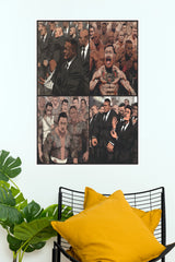 "MMA Legends Collage Comic Style" Martial Arts Wall Poster  (UFC  Posters)