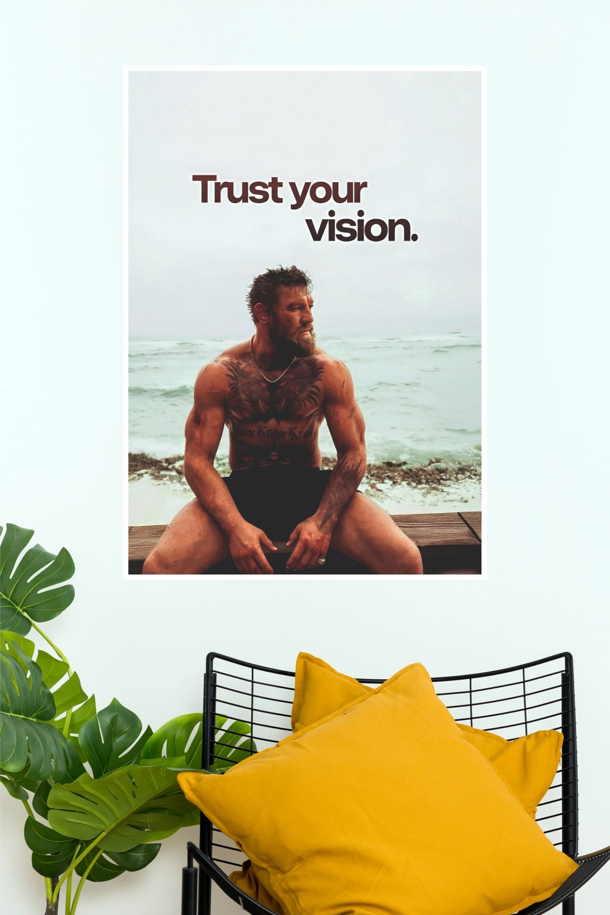 "Conor McGregor Trust Your Vision" Inspirational Combat Sports Wall Poster  (UFC  Posters)
