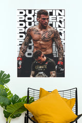 "Dustin Poirier The Diamond" Minimalist Combat Sports Wall Poster (UFC  Posters)