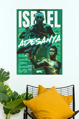 "Israel Adesanya The Last Stylebender" Minimalist Combat Sports Wall Poster (UFC  Posters) (