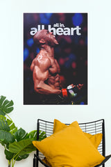 "Kamaru Usman All In All Heart" Inspirational Combat Sports Wall Poster  (UFC  Posters)