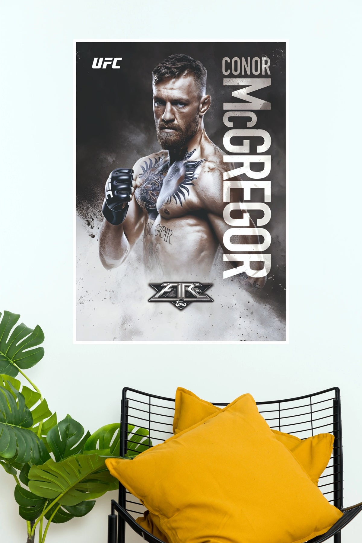 "Conor McGregor Topps UFC Strike" Minimalist Combat Sports Wall Poster  (UFC  Posters)