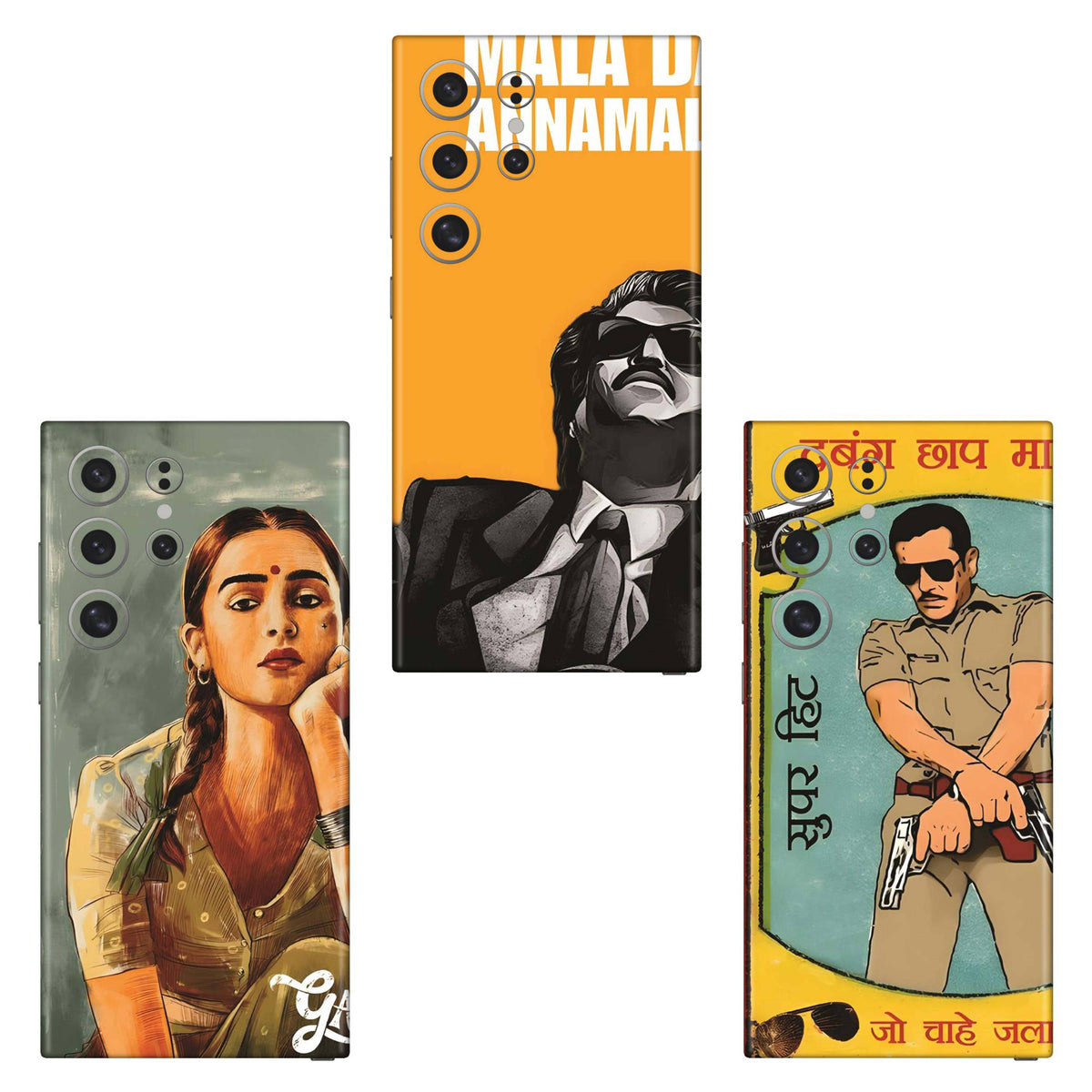 Combo 37 Mobile Skin Pack Of 3 Combo