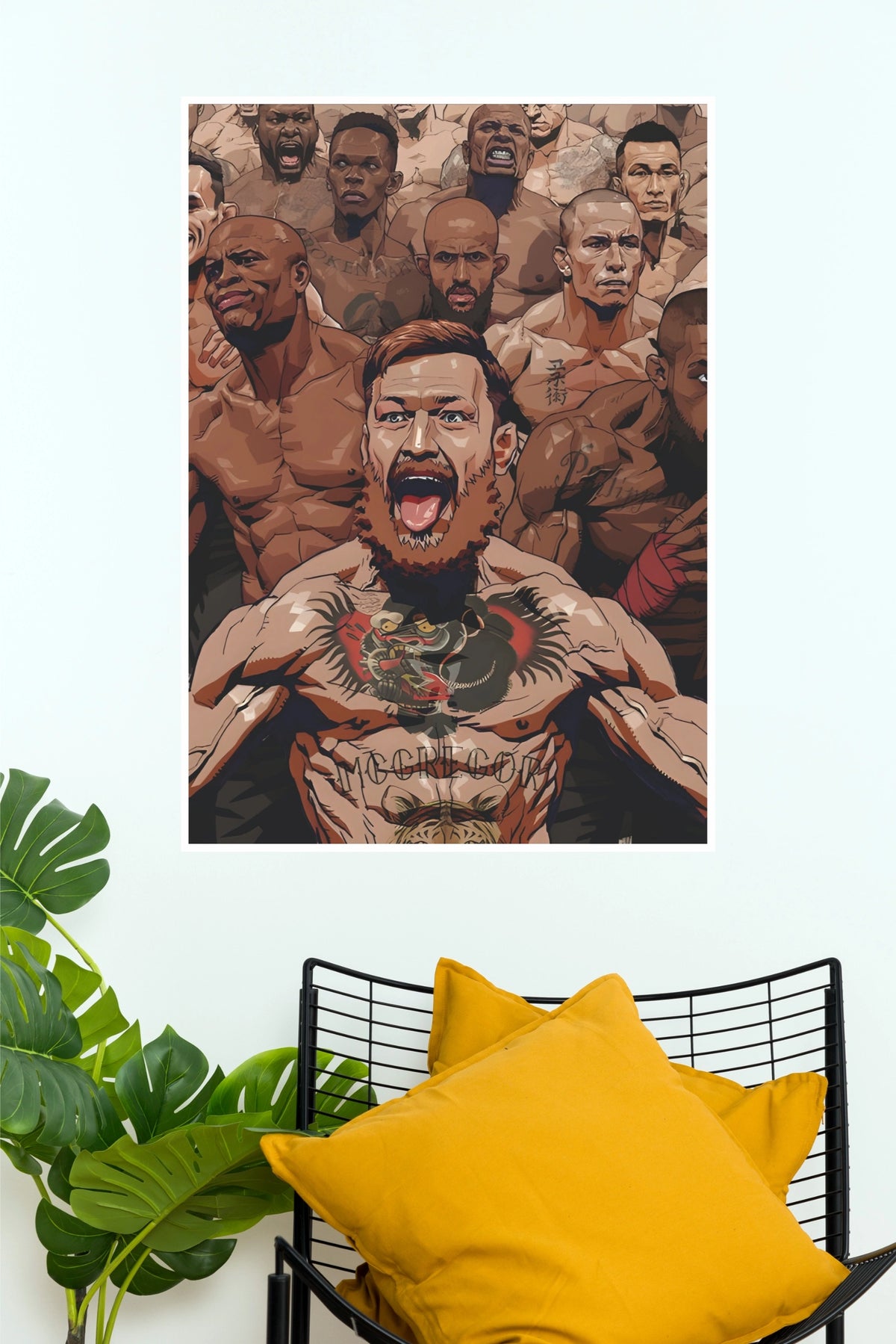 "Top 10 Greatest MMA Fighters of All Time" Legends Collage Combat Sports Wall Poster  (UFC  Posters)