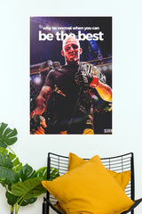 "Why Be Normal When You Can Be The Best Charles Oliveira" Motivational Combat Sports Wall Poster  (UFC  Posters)