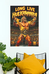 "Long Live Hulkamania" Pro Wrestling Wall Poster (WWE  Posters)