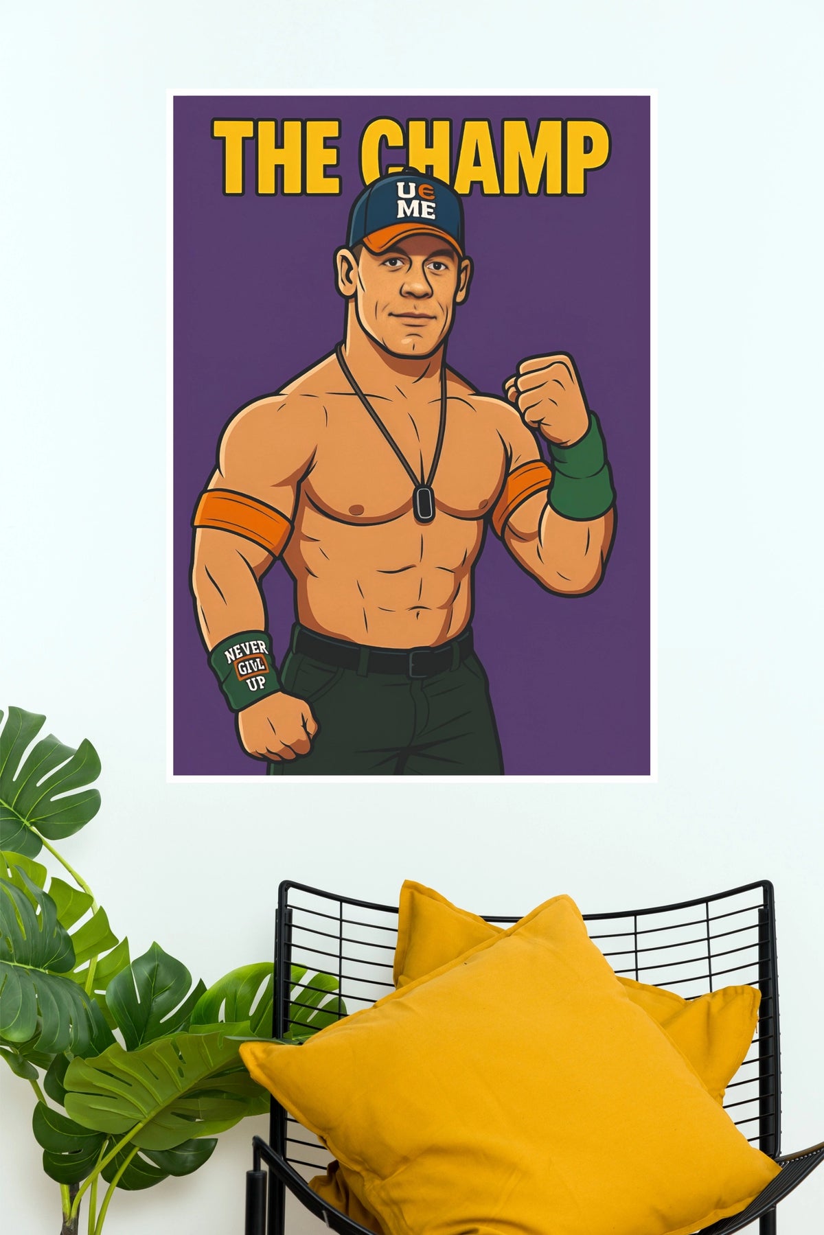 "John Cena The Champ" Pro Wrestling Wall Poster (WWE  Posters)