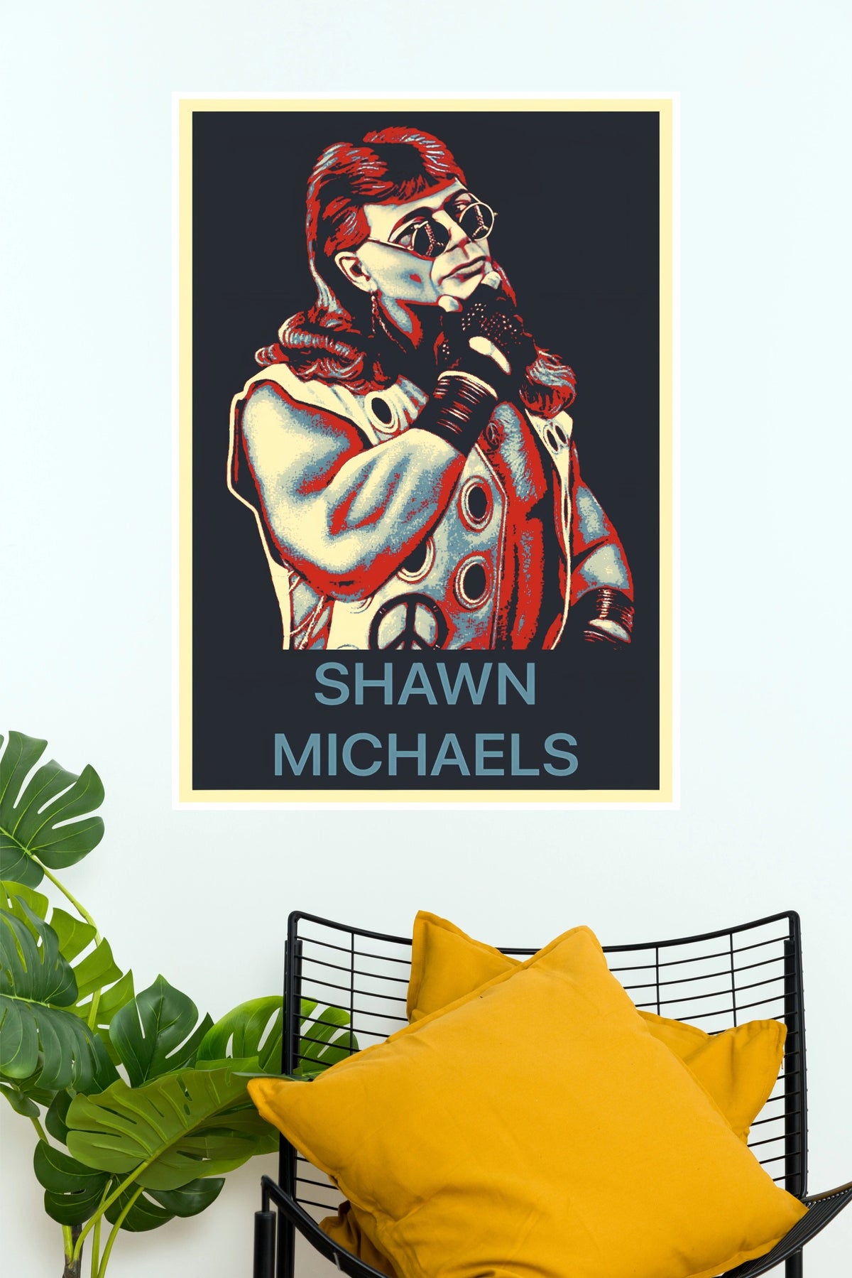 "Shawn Michaels Heartbreak Kid" Retro Pop Art Pro Wrestling Wall Poster  (WWE  Posters)
