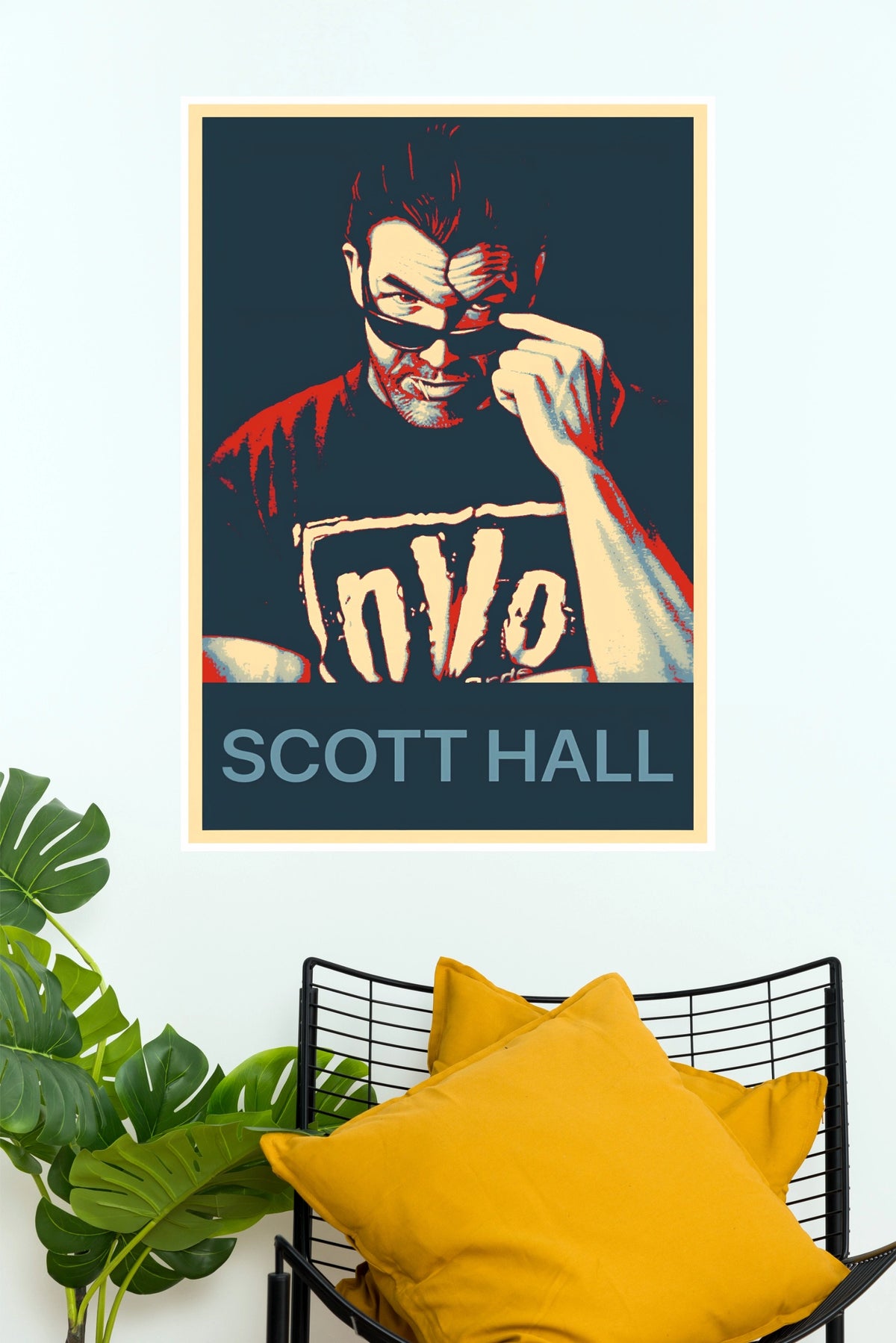 Scott Hall nWo Pop Art Wrestling Paper Poster Wall Art (WWE  Posters)