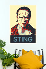 Sting Icon Face Paint Pop Art Wrestling Paper Poster Wall Art  (WWE  Posters)