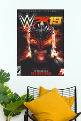Rey Mysterio WWE 2K19 Video Game Masked Wrestling Paper Poster Wall Art  (WWE  Posters)